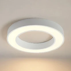 Plafón LED Arcchio Sharelyn, Ø 60 cm, blanca, atenuable