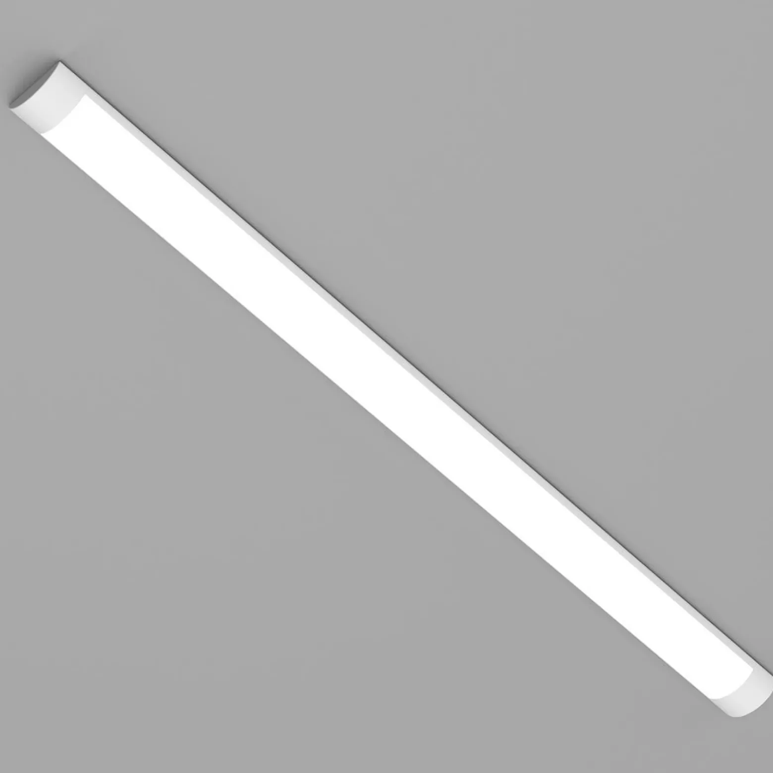 Plafón LED Batten, longitud 120 cm, aluminio, blanco, 4000 K