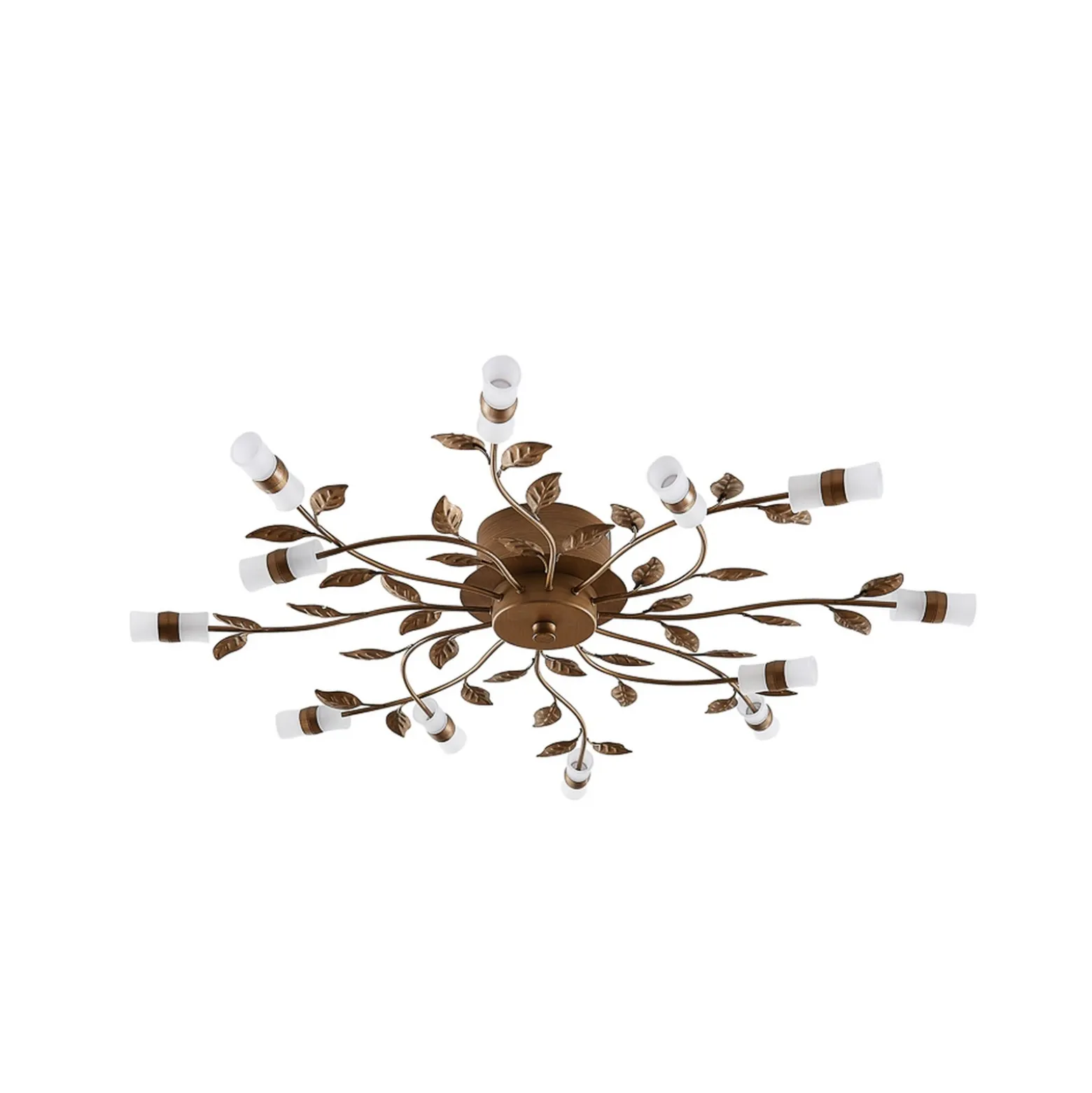 Plafón LED Bentas de Lindby, bronce, metal, Ø 80 cm