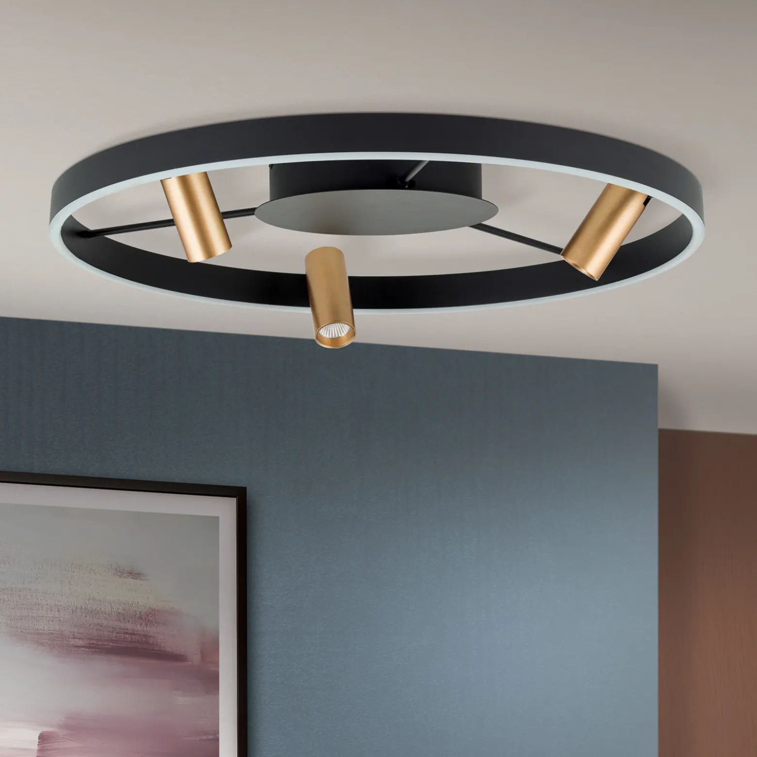 Plafón LED Berlin con 3 focos
