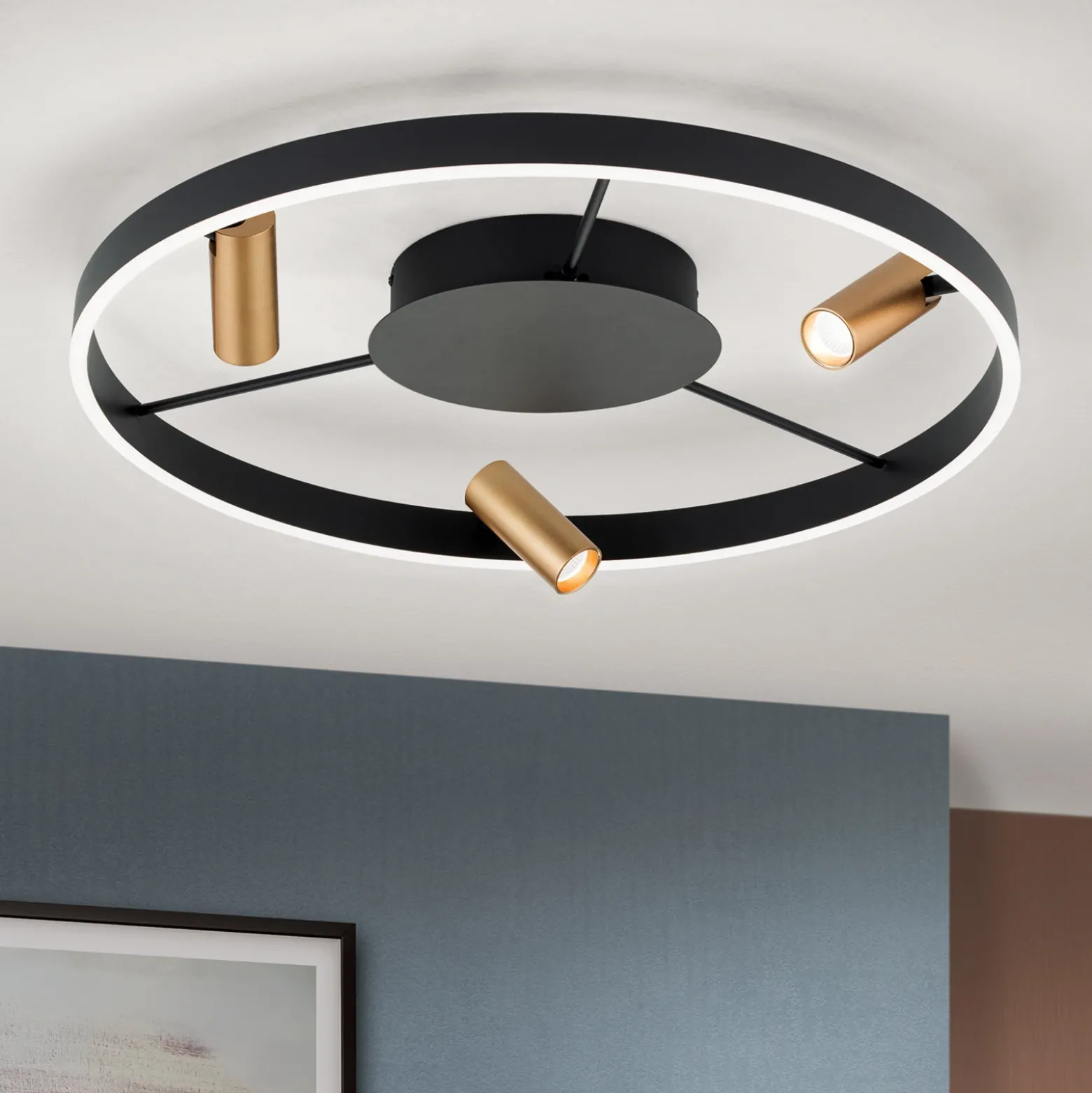Plafón LED Berlin con 3 focos