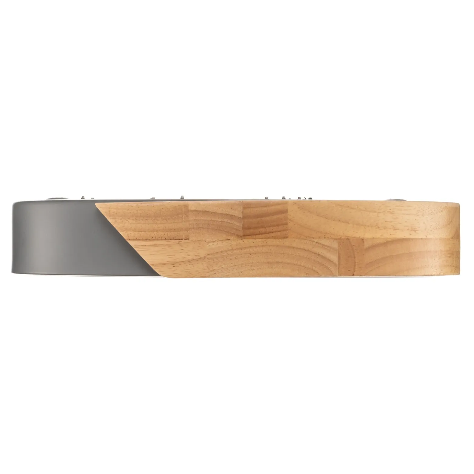Plafón LED Borneo con marco de madera