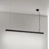 Plafón LED Bounce, negro, longitud 113 cm, CCT, aluminio