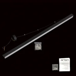 Plafón LED Bounce, negro, longitud 113 cm, CCT, aluminio