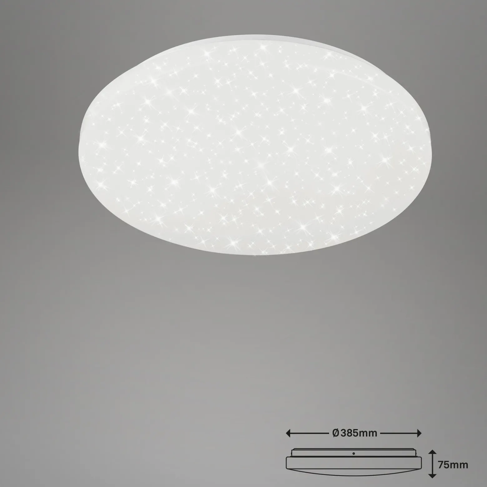Plafón LED Brili Splash, IP44, blanco, 4.000K