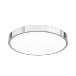 Plafón LED Bully, cromo, Ø 28 cm