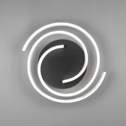Plafón LED Caya, atenuable, latón