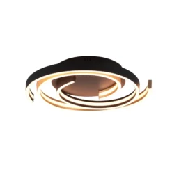 Plafón LED Caya, atenuable, latón