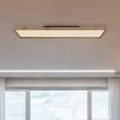 Plafón LED Cinderella madera CCT 120 x 30 cm