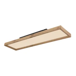 Plafón LED Cinderella madera CCT 80 x 20 cm