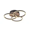 Plafón LED Circle 3 luces control remoto madera