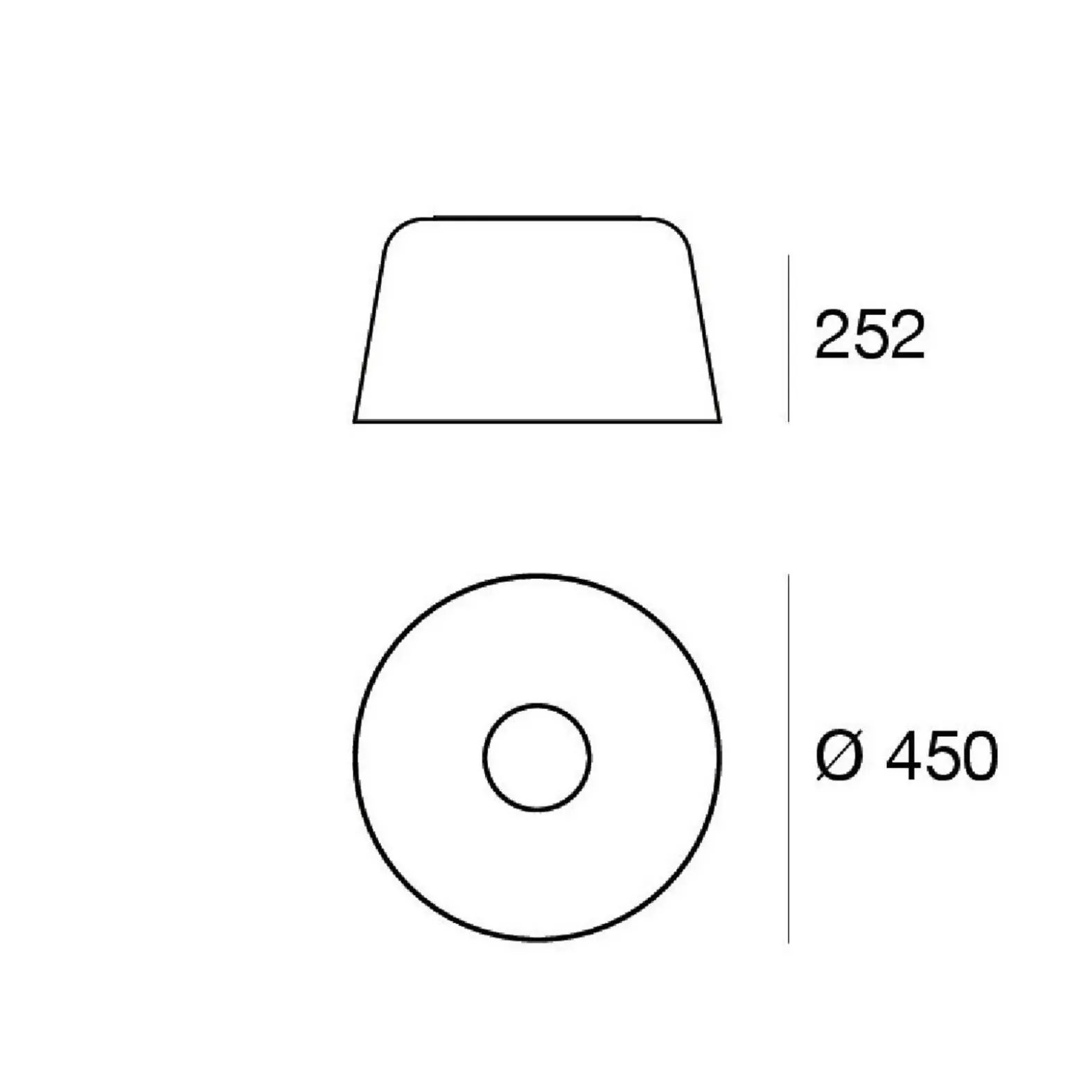 Plafón LED Delfi_S, blanca, Ø 45 cm, metal