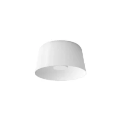 plafón LED Delfi_S, blanca, Ø 35 cm, metal