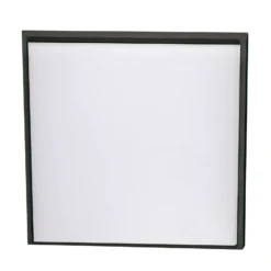 Plafón LED Desdy, 30x30 cm, IP54, negro