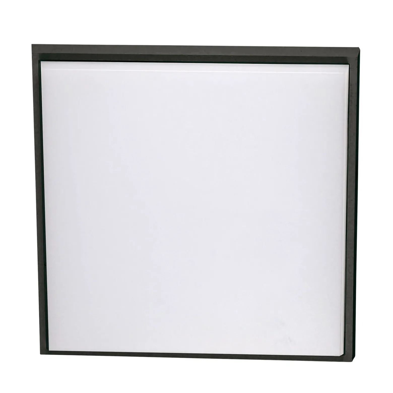 Plafón LED Desdy, 30x30 cm, IP54, negro