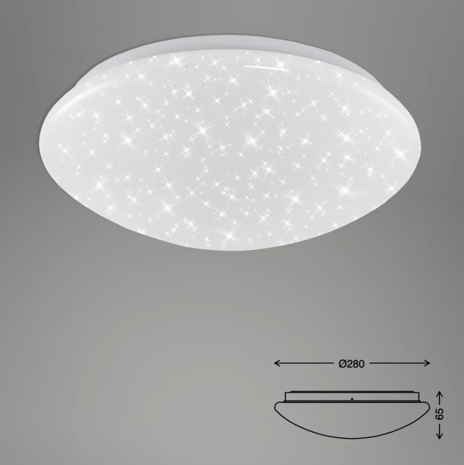 Plafón LED Elipso lámpara estrellada IP44 4.000K