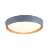 Plafón LED Emilia, atenuable en tres niveles, gris