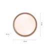 Plafón LED Emilia 3 niveles atenuable negro