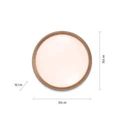 Plafón LED Emilia 3 niveles atenuable negro