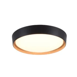 Plafón LED Emilia 3 niveles atenuable negro