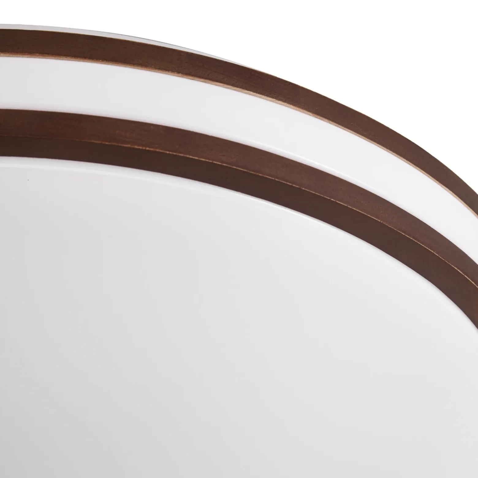 Plafón LED Emiva de Lindby, Ø 50 cm, madera oscura, CCT