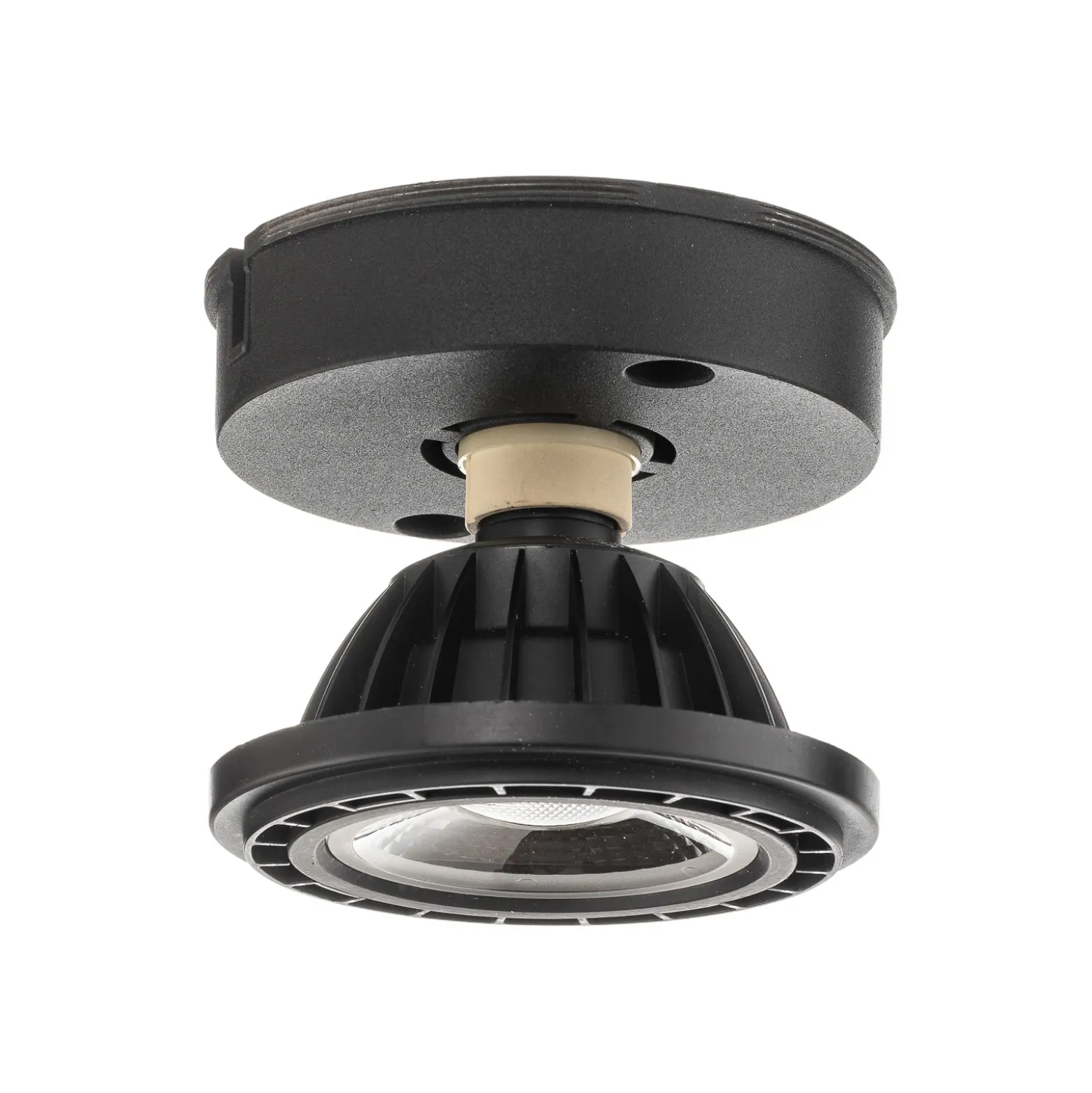 Plafón LED Fedler dim to warm, negro