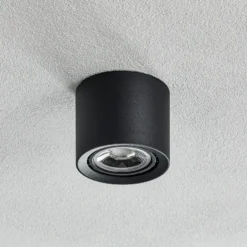 Plafón LED Fedler dim to warm, negro