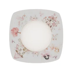 Plafón LED «Feenwelt Starlight», blanco/rosa, 58 cm de largo