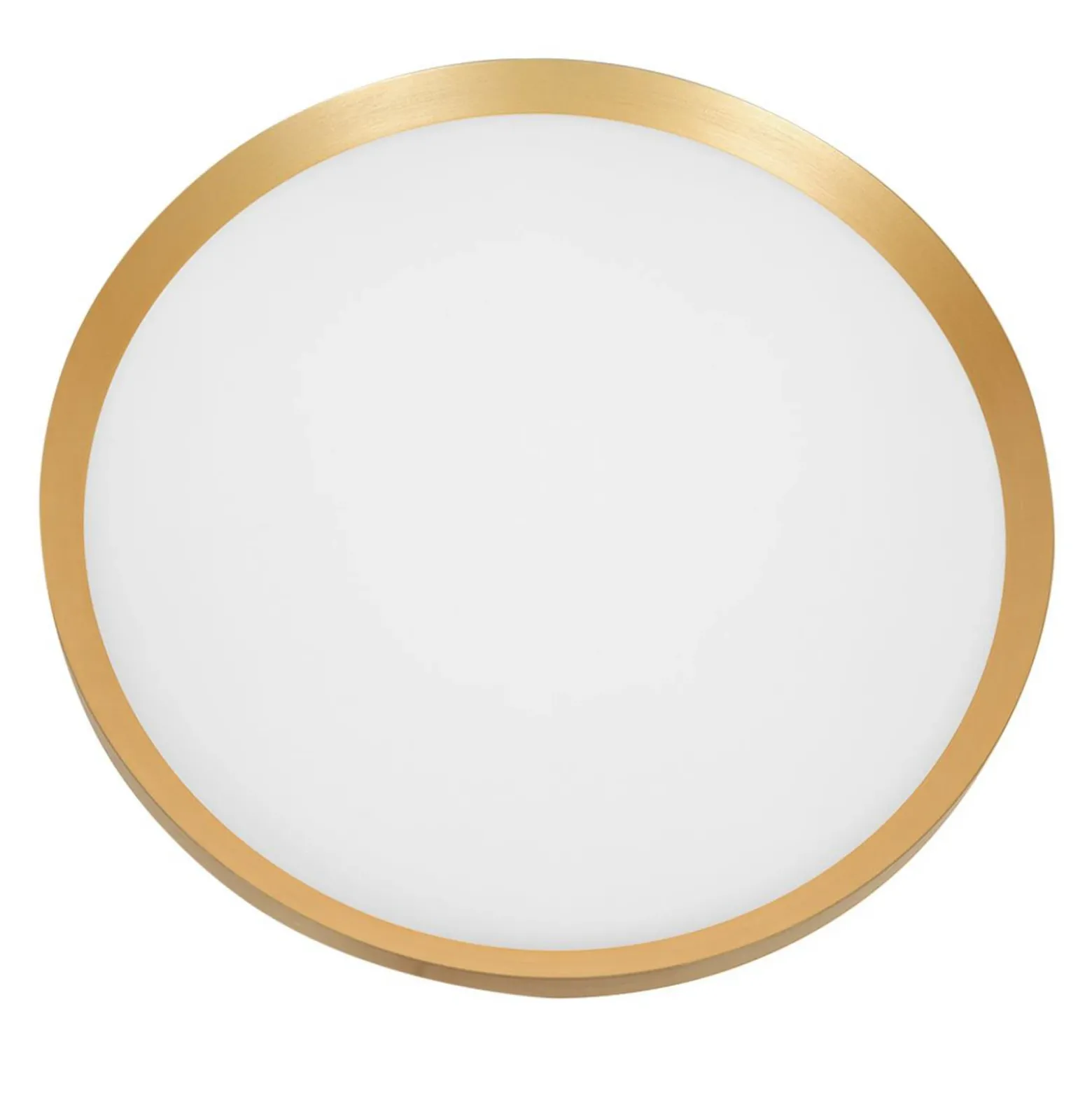 Plafón LED Flady, color dorado, Ø 50 cm directo/indirecto