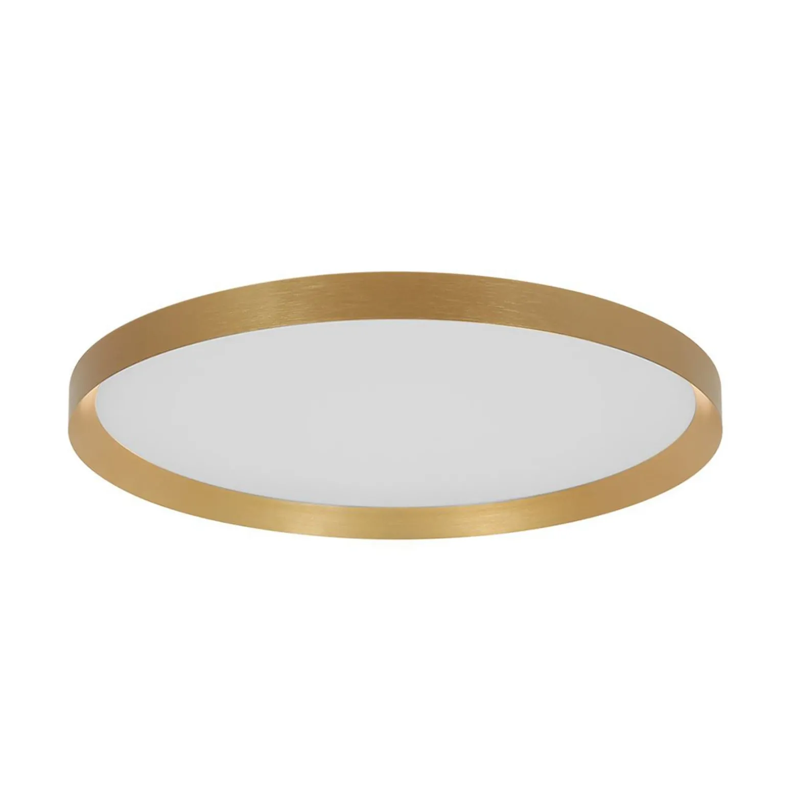 Plafón LED Flady, color dorado, Ø 40 cm directo/indirecto