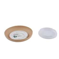 Plafón LED Florie de Lindby, beige, metal, Ø 40 cm