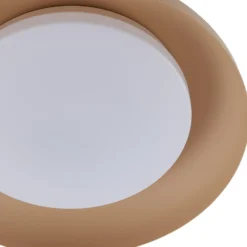 Plafón LED Florie de Lindby, beige, metal, Ø 40 cm