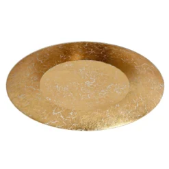 Plafón LED Foskal latón, Ø 34,5 cm