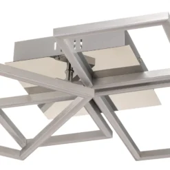 Plafón LED Frame, CCT, 4 luces, aluminio