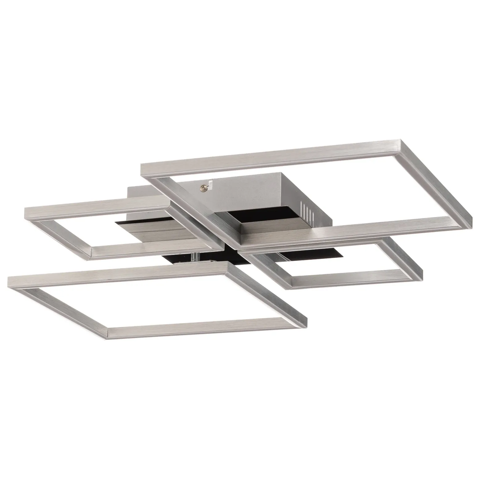 Plafón LED Frame, CCT, 4 luces, aluminio