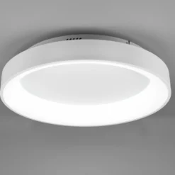 Plafón LED Girona con control remoto, blanco