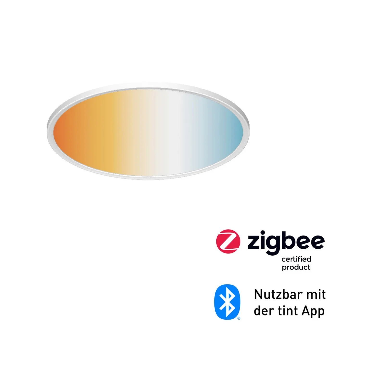 Plafón LED inteligente Amela de Müller Licht tint, Ø 30 cm