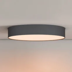 plafón LED inteligente Calex Fabric, Ø 30 cm, RGBW, atenuable