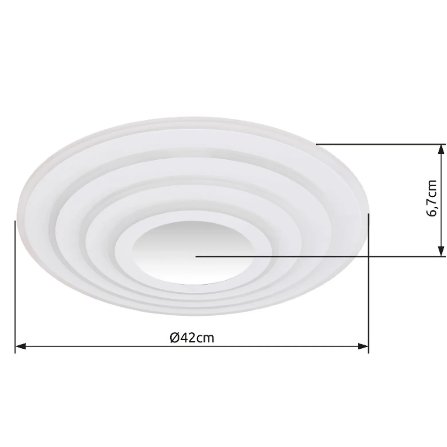 Plafón LED inteligente Jocelyn, blanco, CCT, control remoto