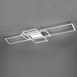 Plafón LED Irvine 3.000-6.500 K, níquel mate