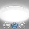 Plafón LED Iva, IP44, blanco, plástico, 4000 K