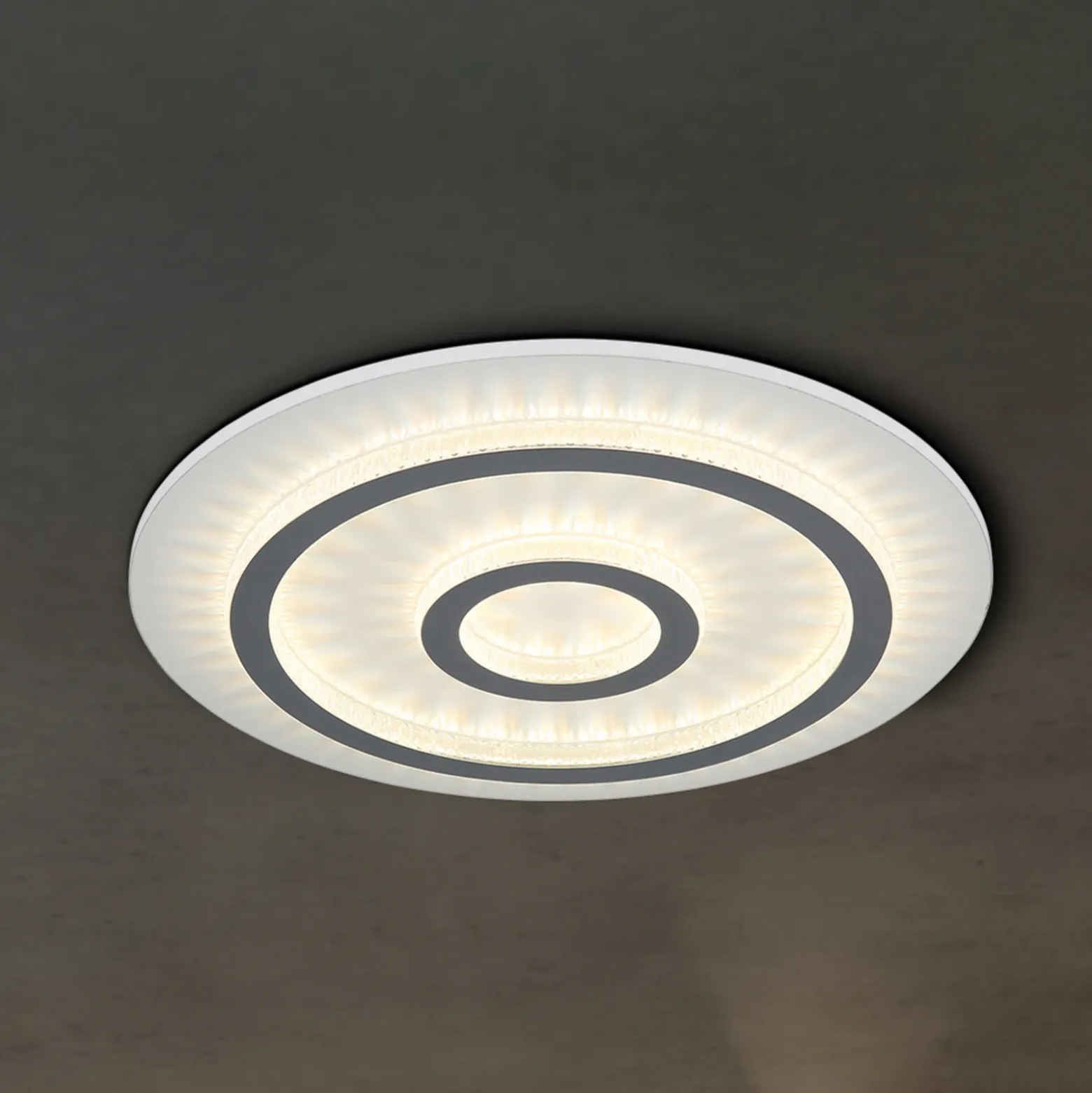 Plafón LED Jayden, blanco/antracita, CCT, atenuable