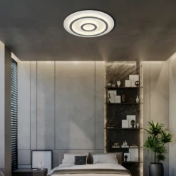 Plafón LED Jayden, blanco/antracita, CCT, atenuable