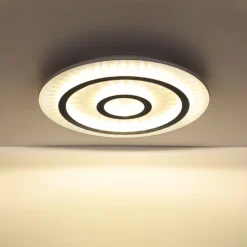 Plafón LED Jayden, blanco/antracita, CCT, atenuable