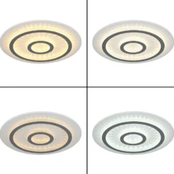 Plafón LED Jayden, blanco/antracita, CCT, atenuable