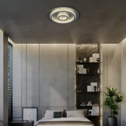 Plafón LED Jayden, negro/antracita, CCT, atenuable