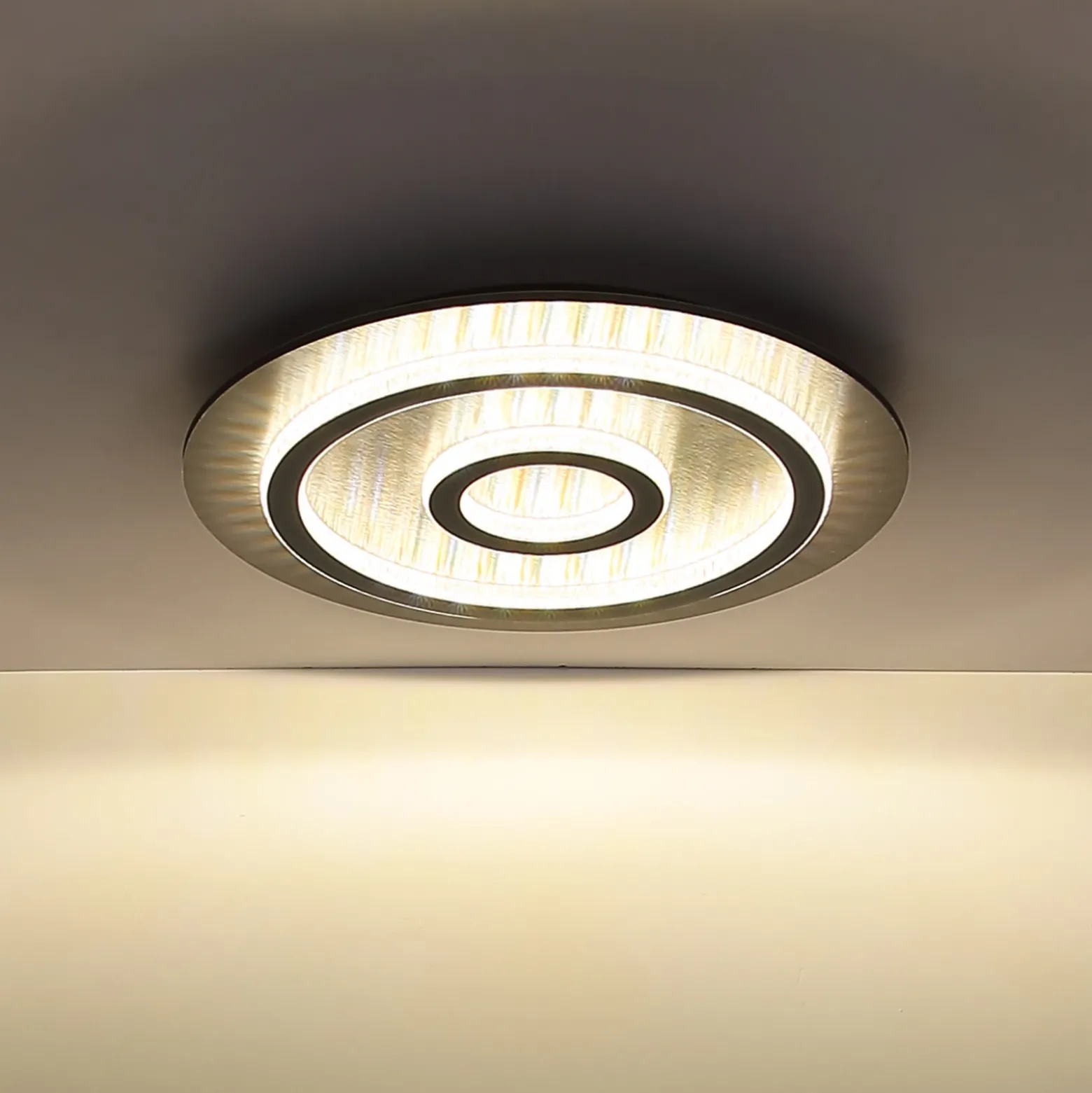 Plafón LED Jayden, negro/antracita, CCT, atenuable