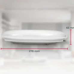 Plafón LED Jill, blanco, Ø 27,8 cm, plástico, 4000 K