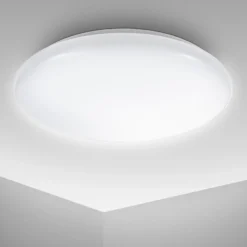 Plafón LED Jill, blanco, Ø 27,8 cm, plástico, 4000 K