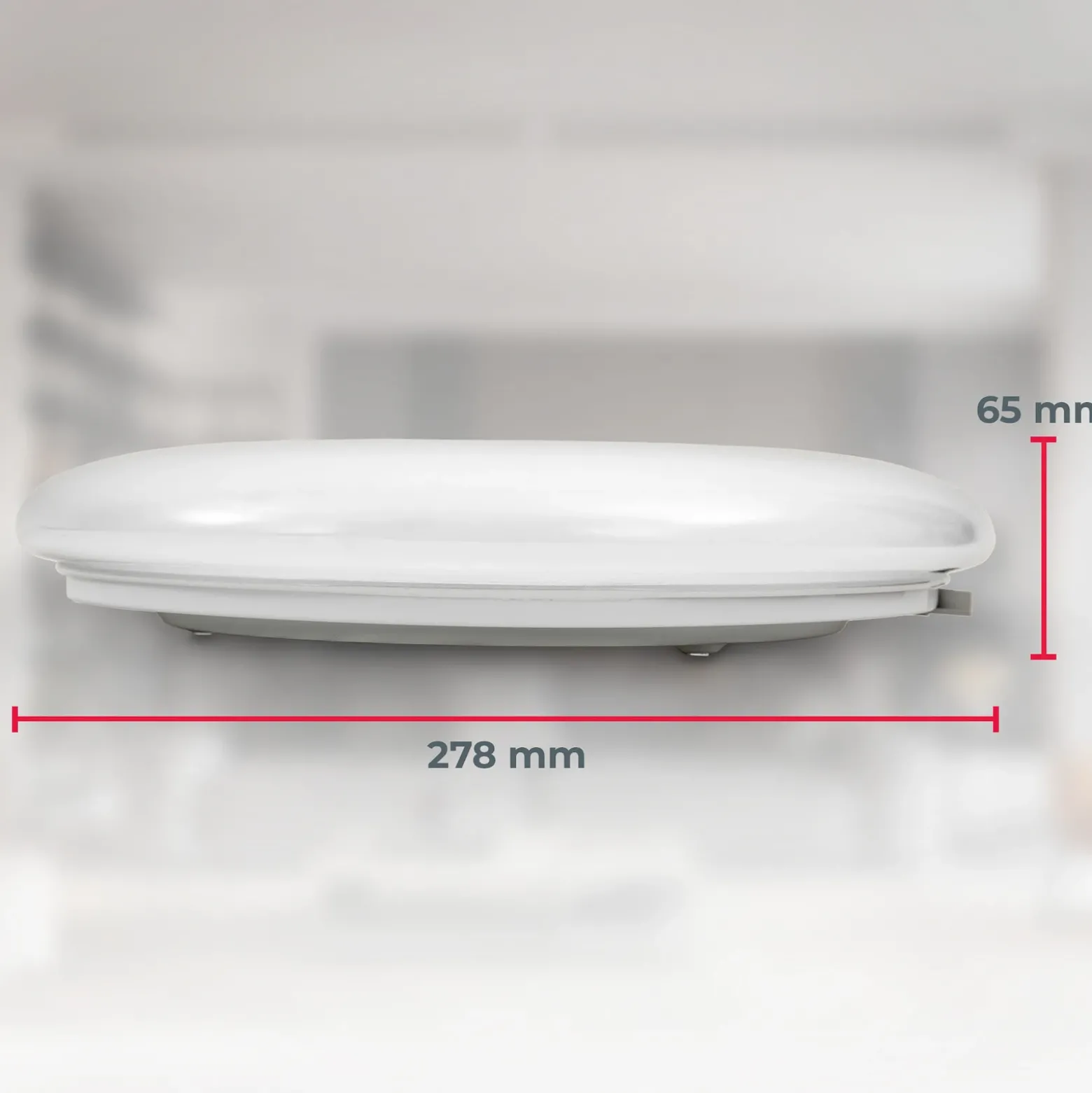 Plafón LED Jill, blanco, Ø 27,8 cm, plástico, 4000 K
